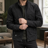 Herren Utility-Jacke mit Reißverschluss – Regular Fit
