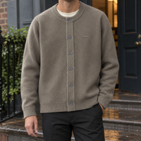 Herren Cardigan strukturiert – Relaxed Fit, Casual