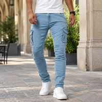 Herren Cargo-Jeans mit schmaler Passform