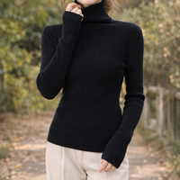 Damen Rollkragenpullover – Slim Fit, Winter