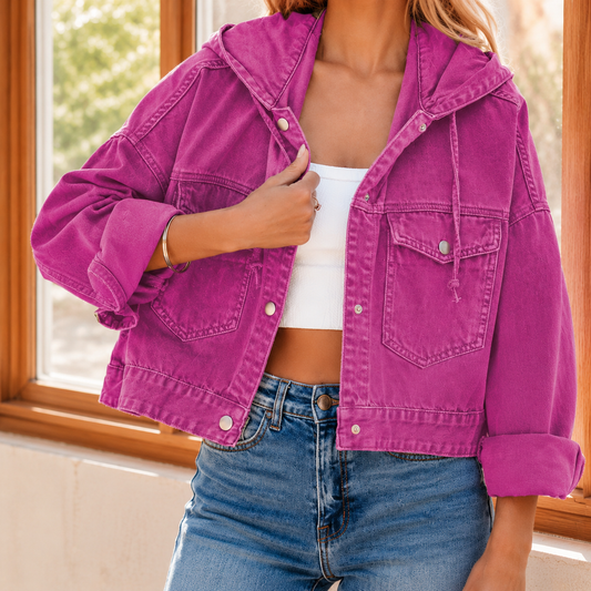 Damen Kapuzenjacke – Relaxed Fit, Freizeit