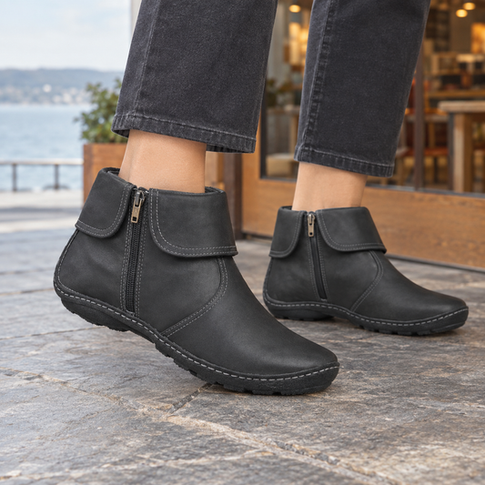 Damen Ankle Boots mit Reißverschluss – Freizeit