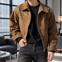 Herren Zip-Jacke kurz – Relaxed Fit, Freizeit