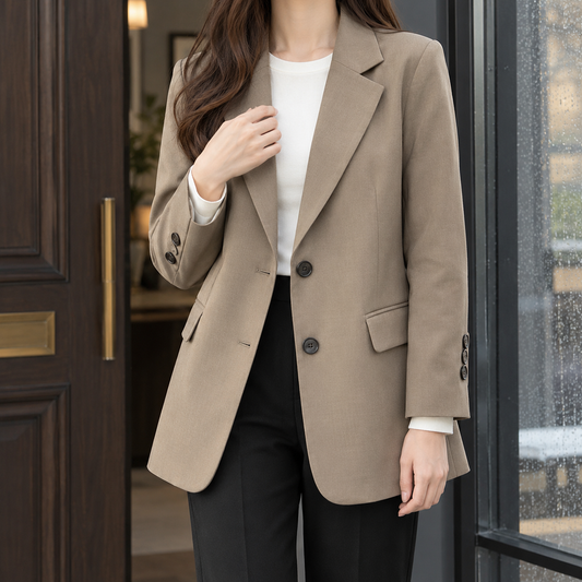 Damen Business-Blazer – Relaxed Fit