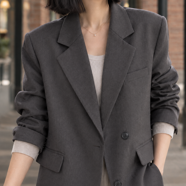 Damen Blazer Relaxed Fit Business und Smart-Casual