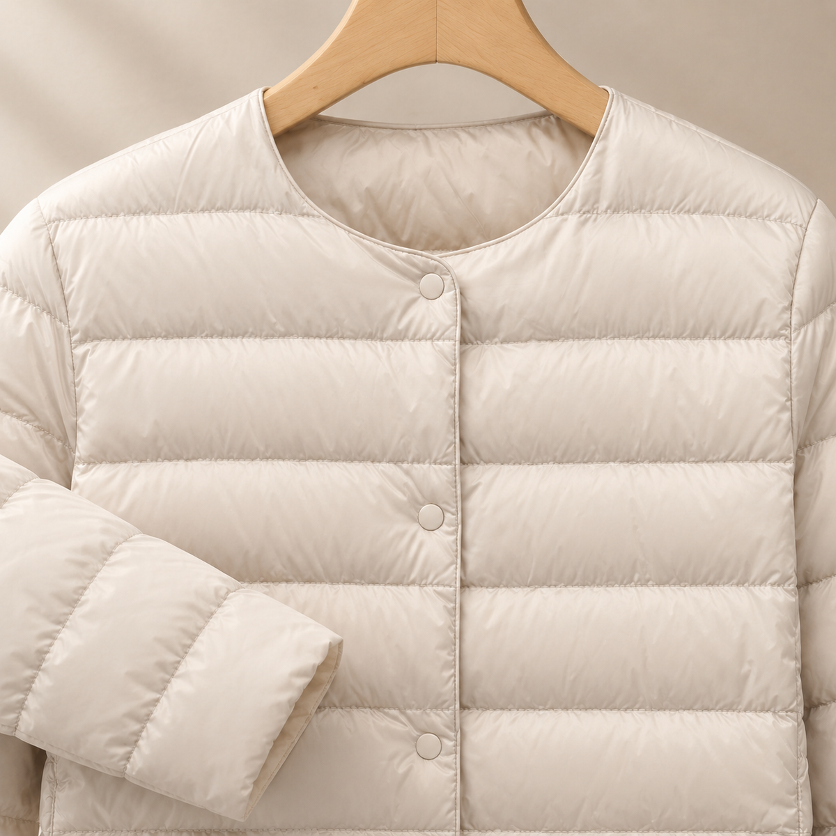 Damen Steppjacke mit Eingrifftaschen und schmaler Passform
