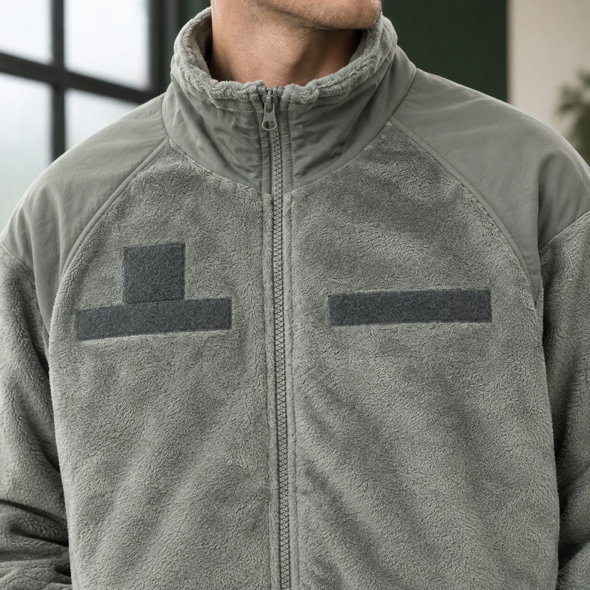 Herren Utility-Jacke grau – Regular Fit, Freizeit