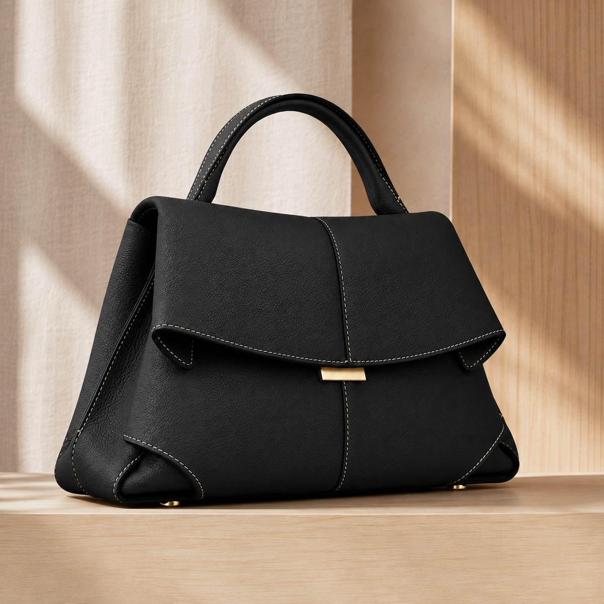 Damen Handtasche Matera | Modell mit Überschlagklappe und Henkel