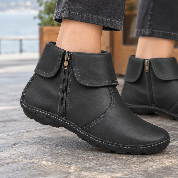 Damen Ankle Boots mit Reißverschluss – Freizeit