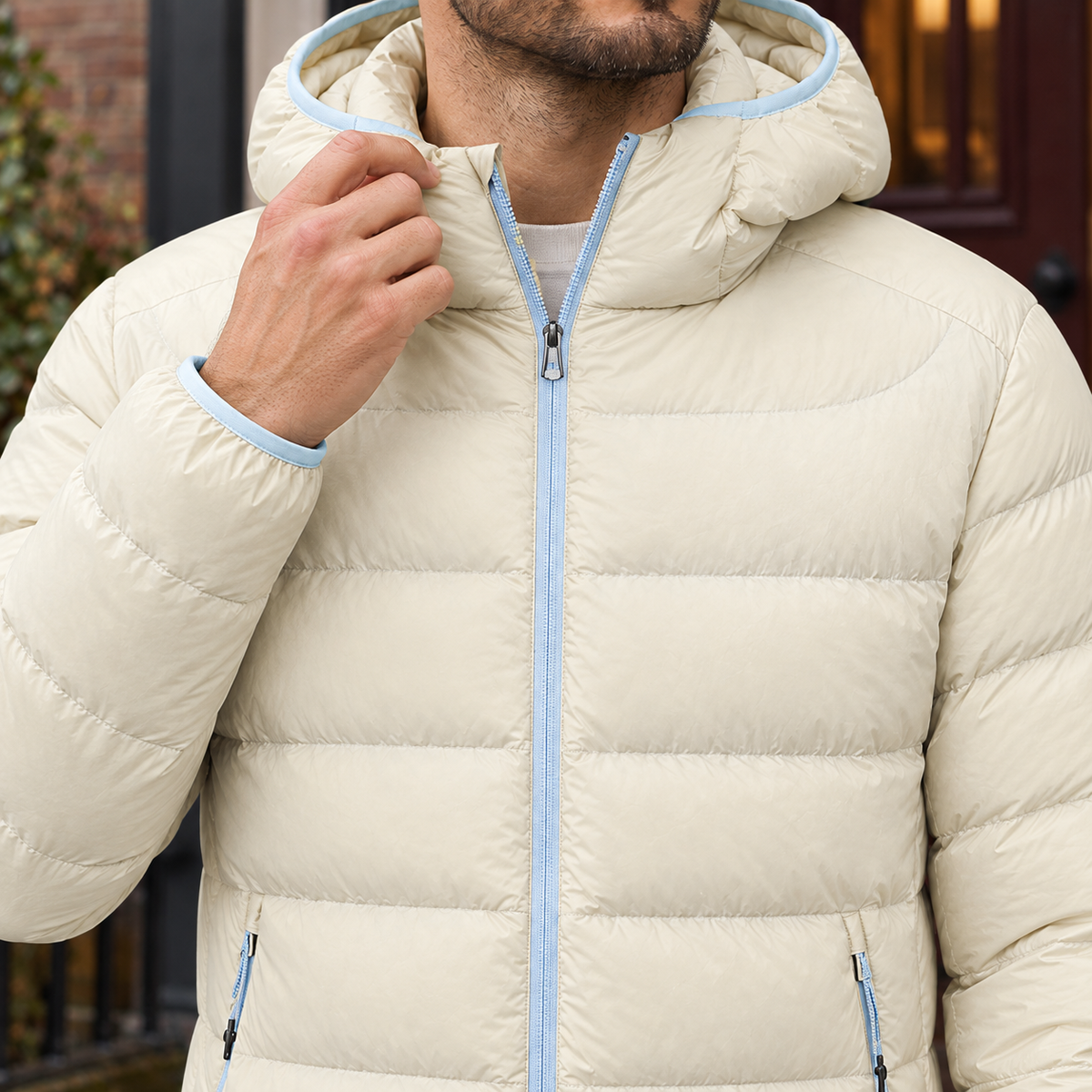 Damen Kapuzenjacke mit Steppnähten – Regular Fit