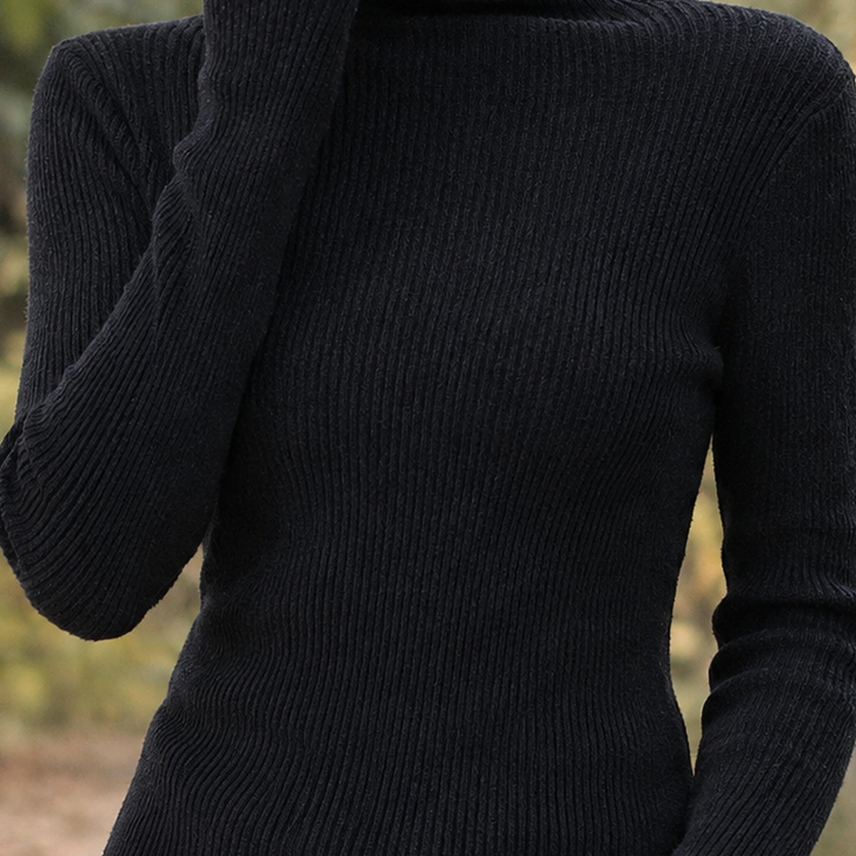 Damen Rollkragenpullover – Slim Fit, Winter