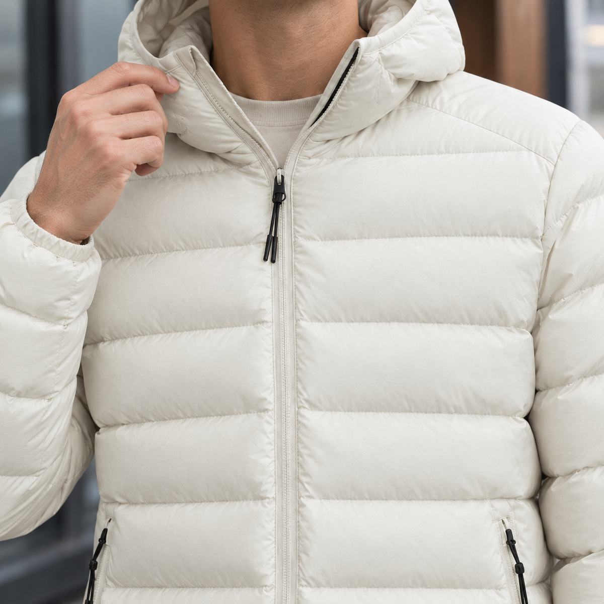 Damen Steppmantel mit Kapuze – Regular Fit