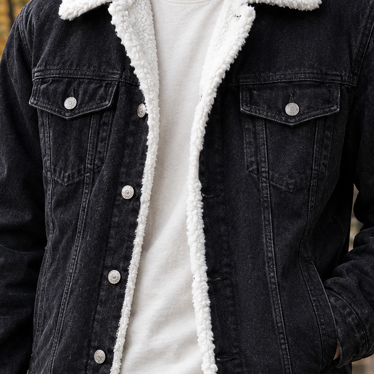 Damen Jacke mit Sherpa-Futter – Slim Fit