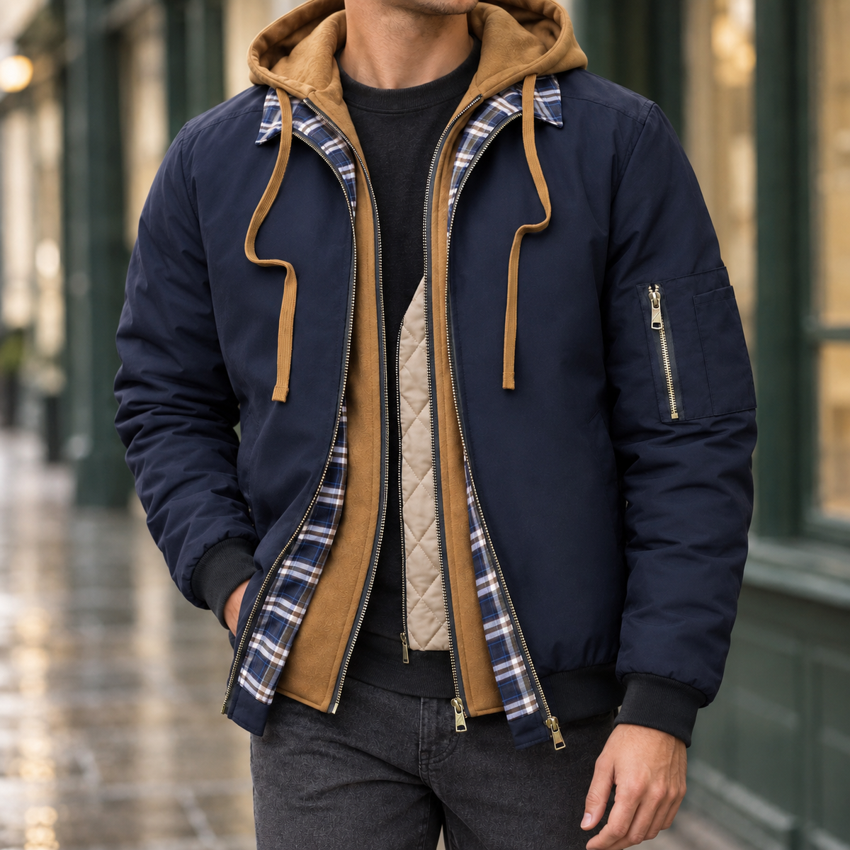 Herren Jacke wasserdicht – Regular Fit, Freizeit