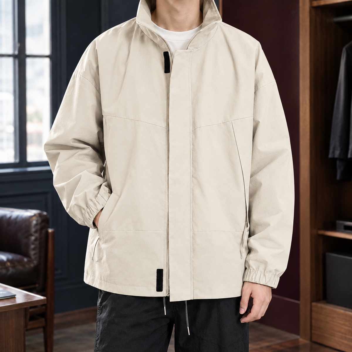 Damen Stehkragenjacke – Regular Fit, Freizeit