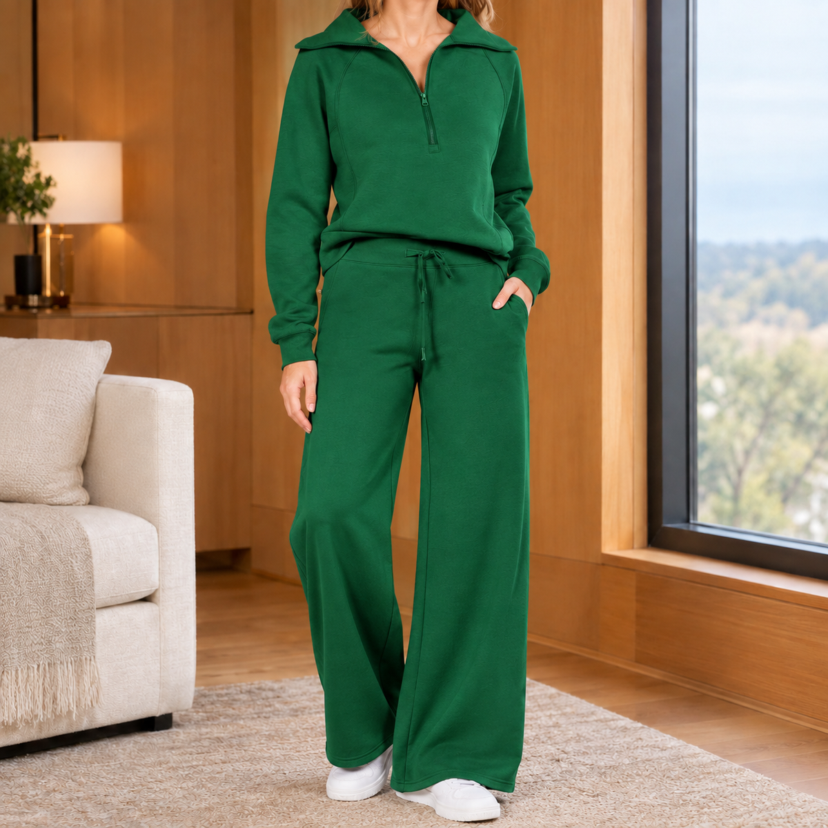 Damen Set mit weiter Hose – Relaxed Fit, Freizeit