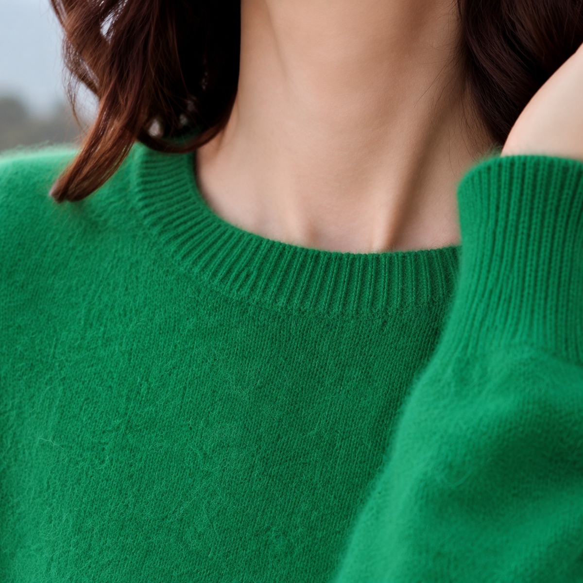 Damen Pullover mit Rundhalsausschnitt in unkomplizierter Passform
