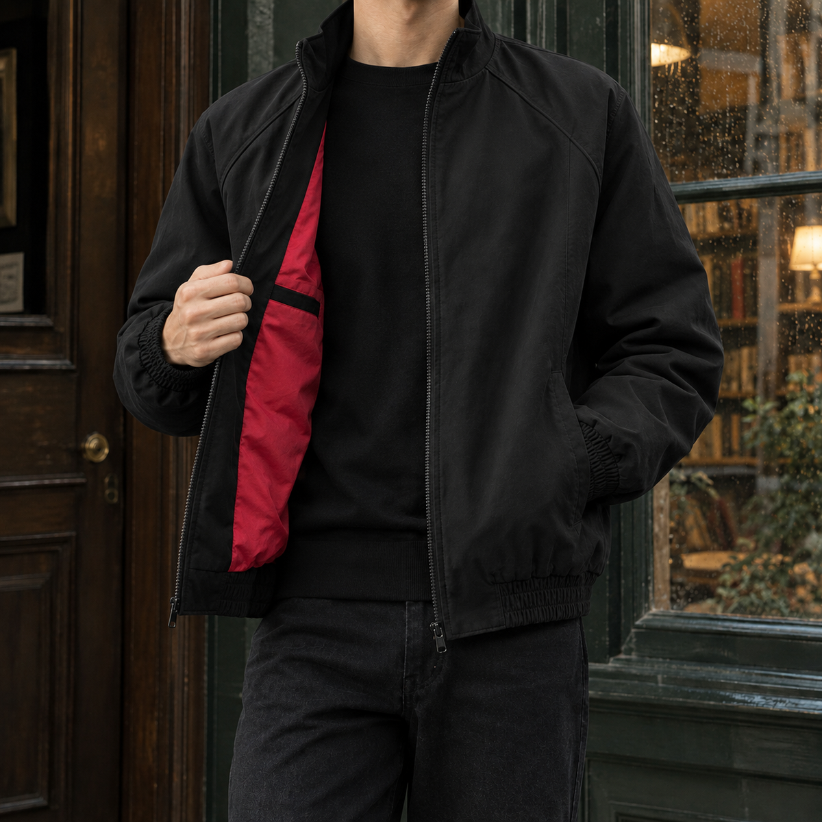 Damen Pilotenjacke – Relaxed Fit, Freizeit