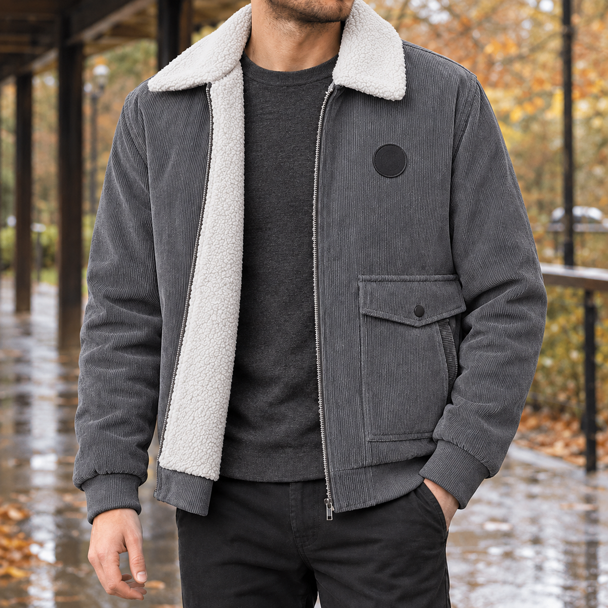 Damen Fleecejacke Winter – Regular Fit, Casual