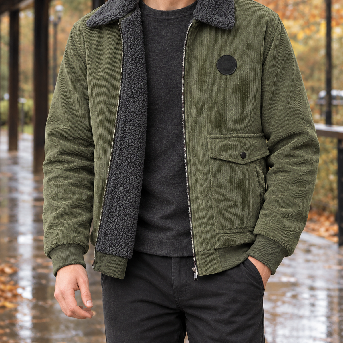 Damen Fleecejacke Winter – Regular Fit, Casual