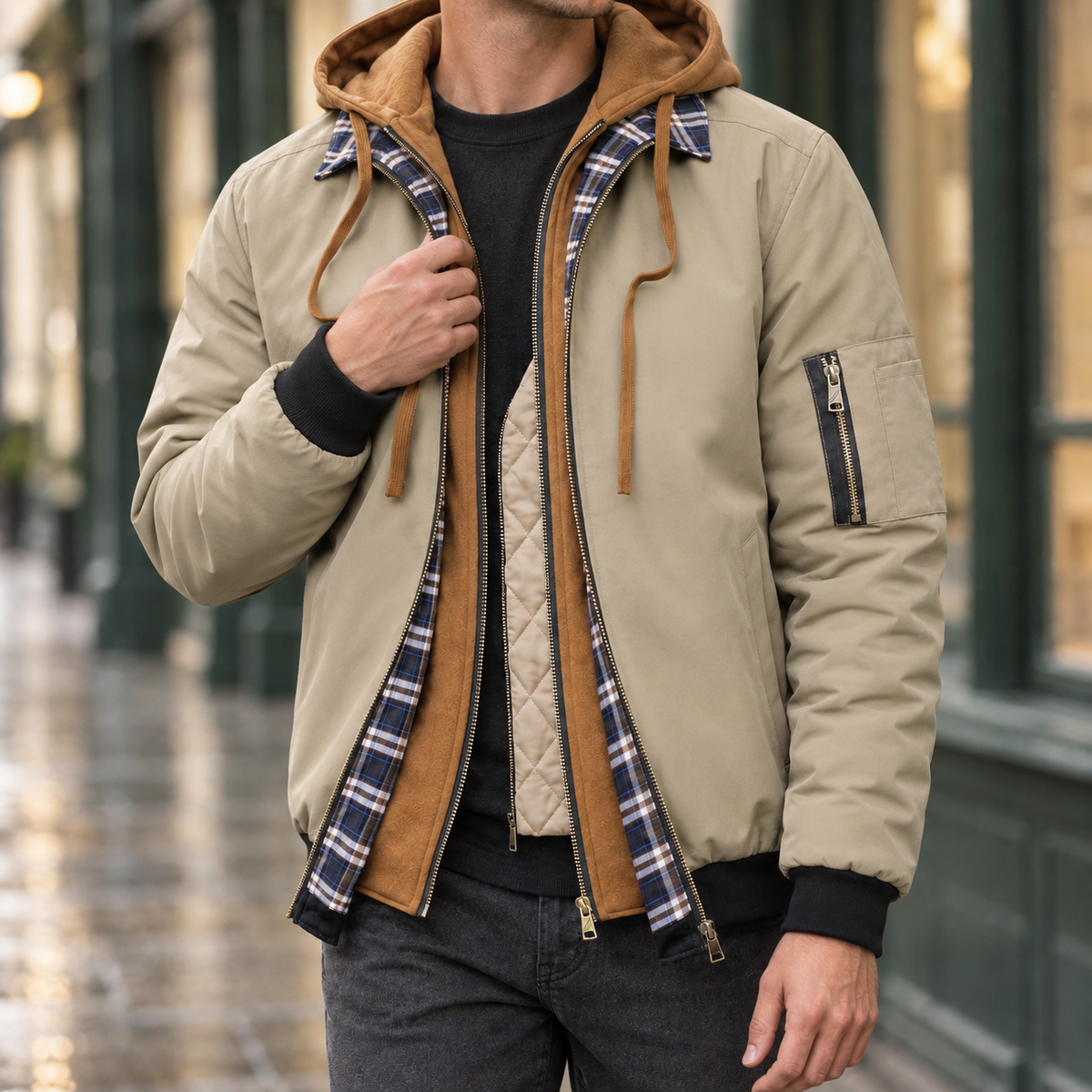 Herren Jacke wasserdicht – Regular Fit, Freizeit