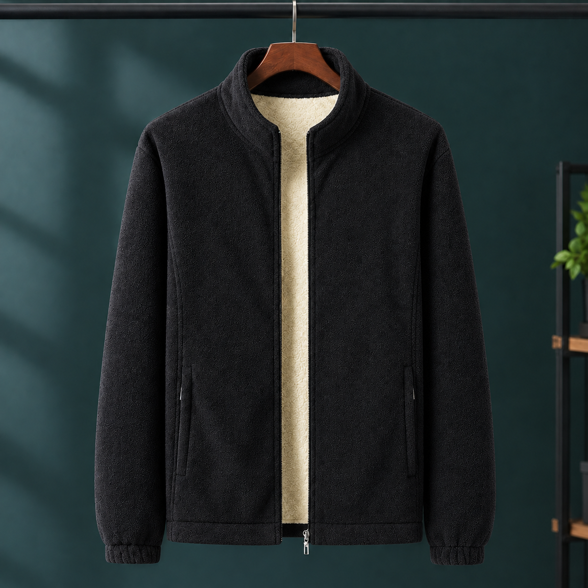 Damen Fleecejacke mit Stehkragen – Regular Fit