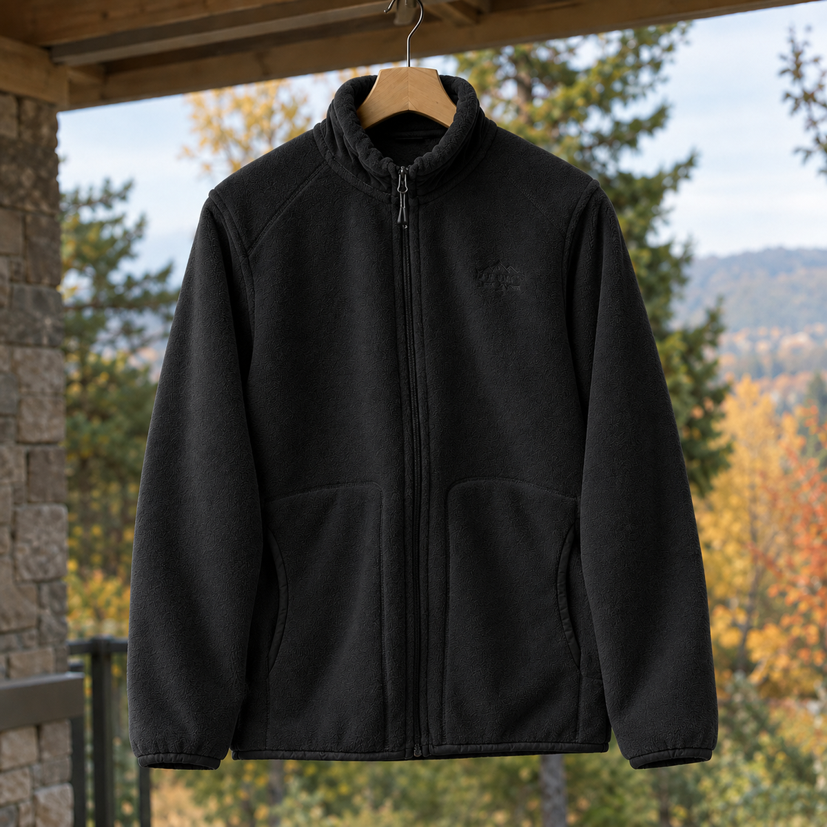 Herren Fleecejacke mit Stehkragen – Regular Fit