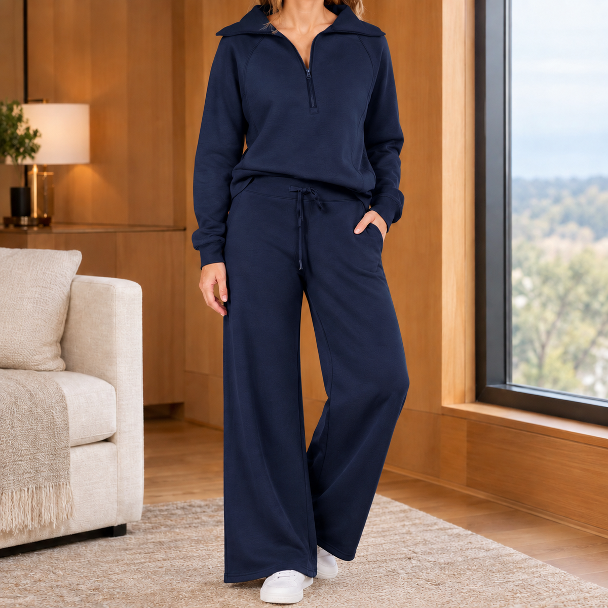 Damen Set mit weiter Hose – Relaxed Fit, Freizeit