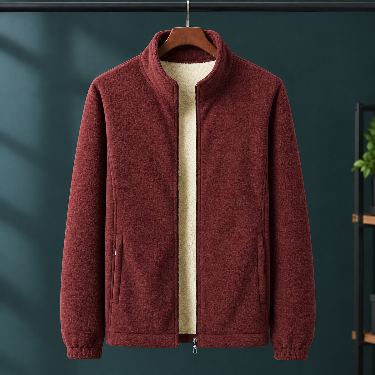 Damen Fleecejacke mit Stehkragen – Regular Fit