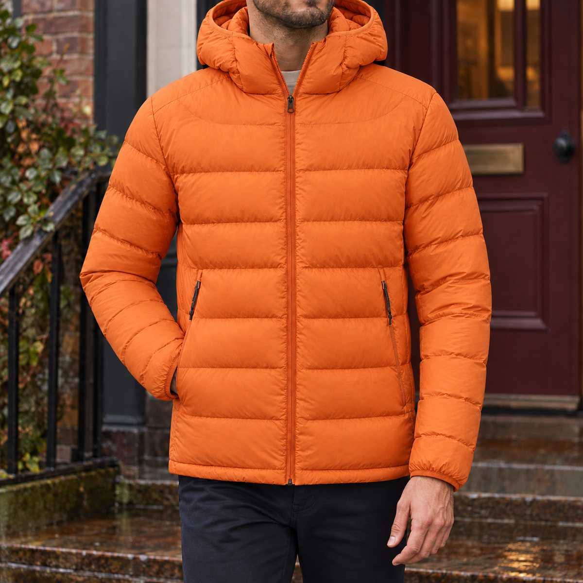 Damen Kapuzenjacke mit Steppnähten – Regular Fit