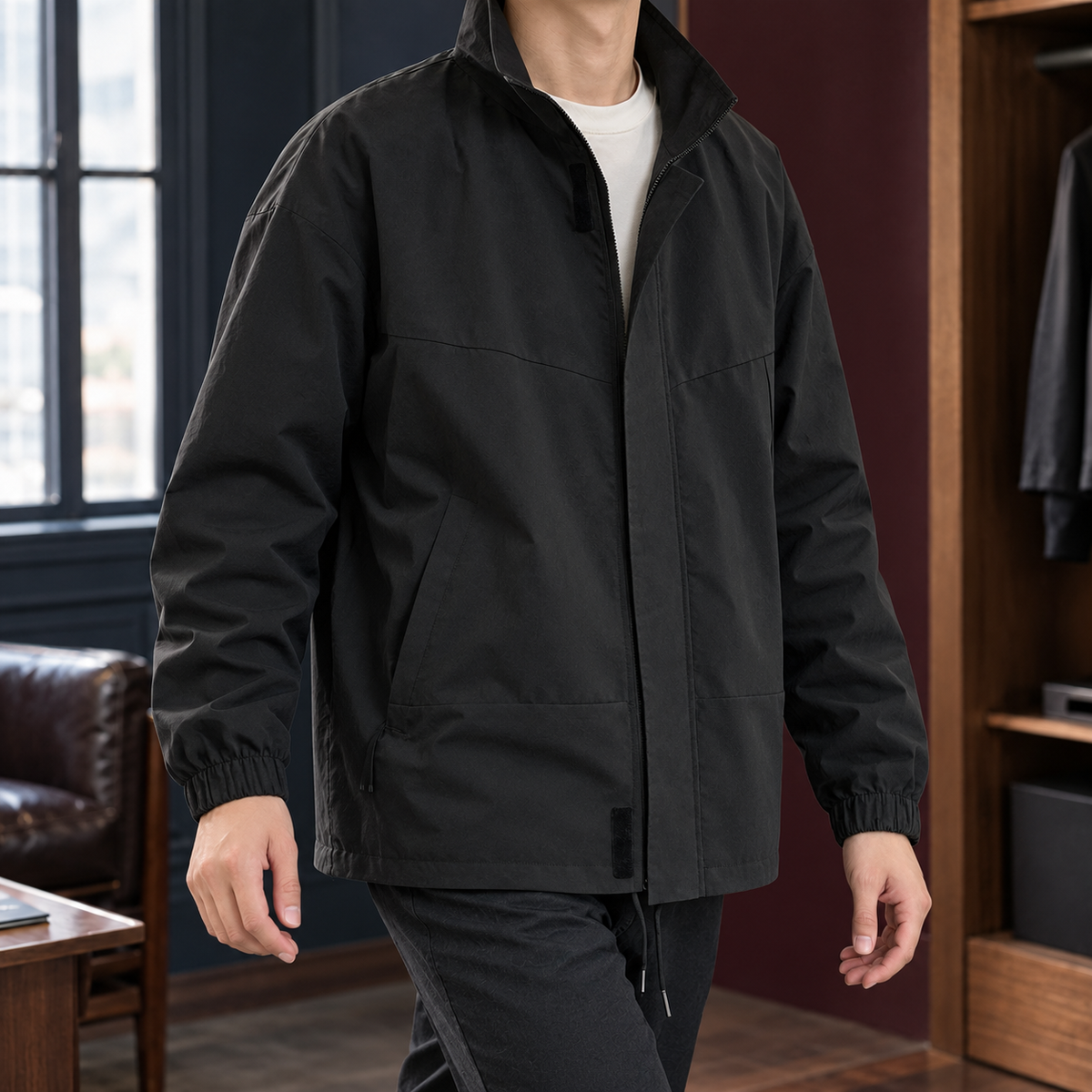 Damen Stehkragenjacke – Regular Fit, Freizeit