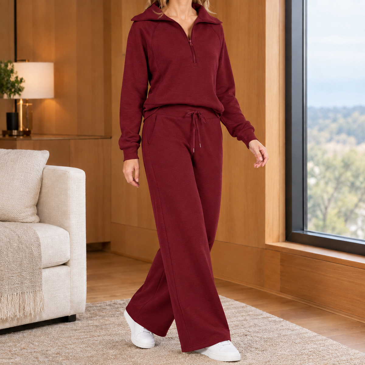 Damen Set mit weiter Hose – Relaxed Fit, Freizeit