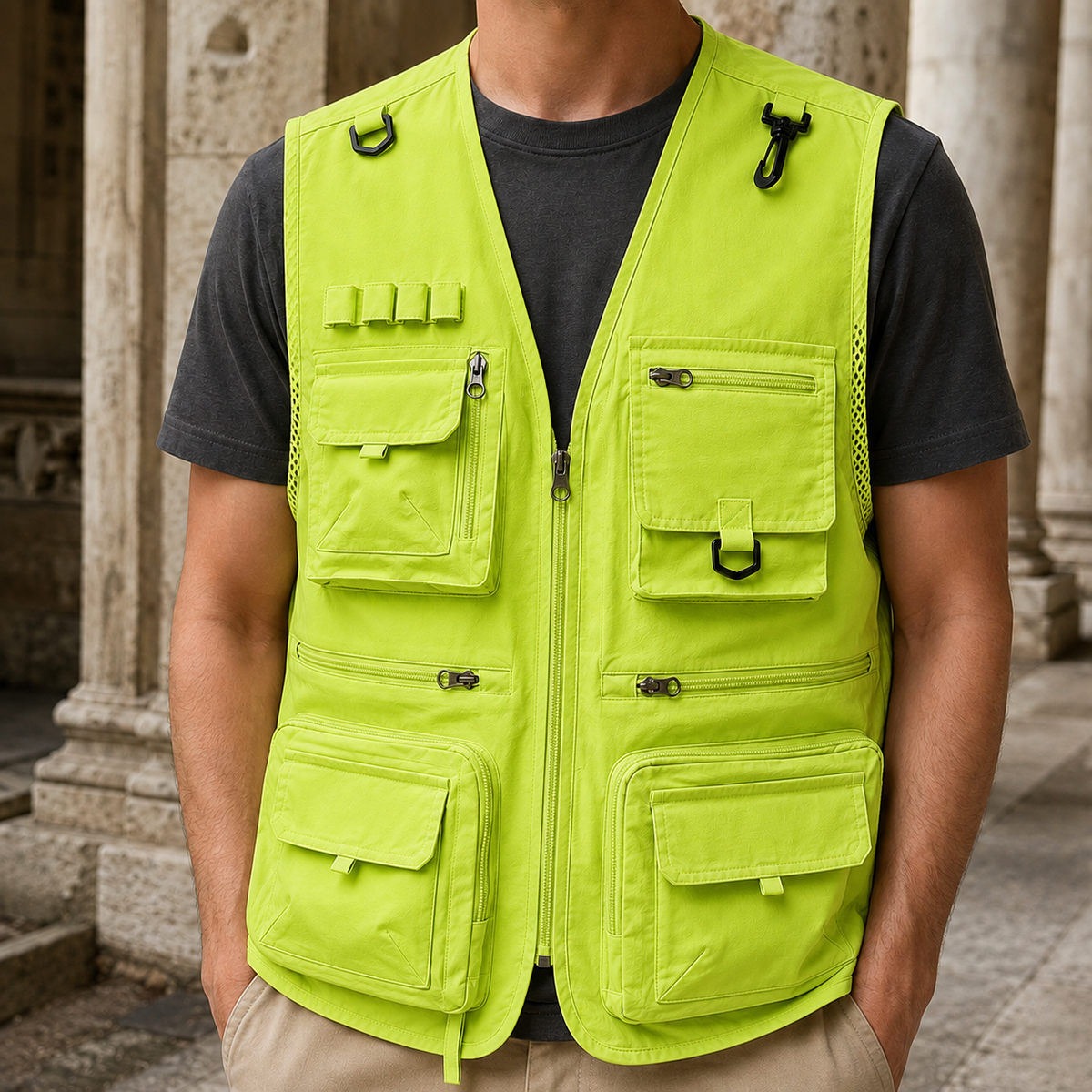 Damen Utility-Weste mit Taschen – Regular Fit