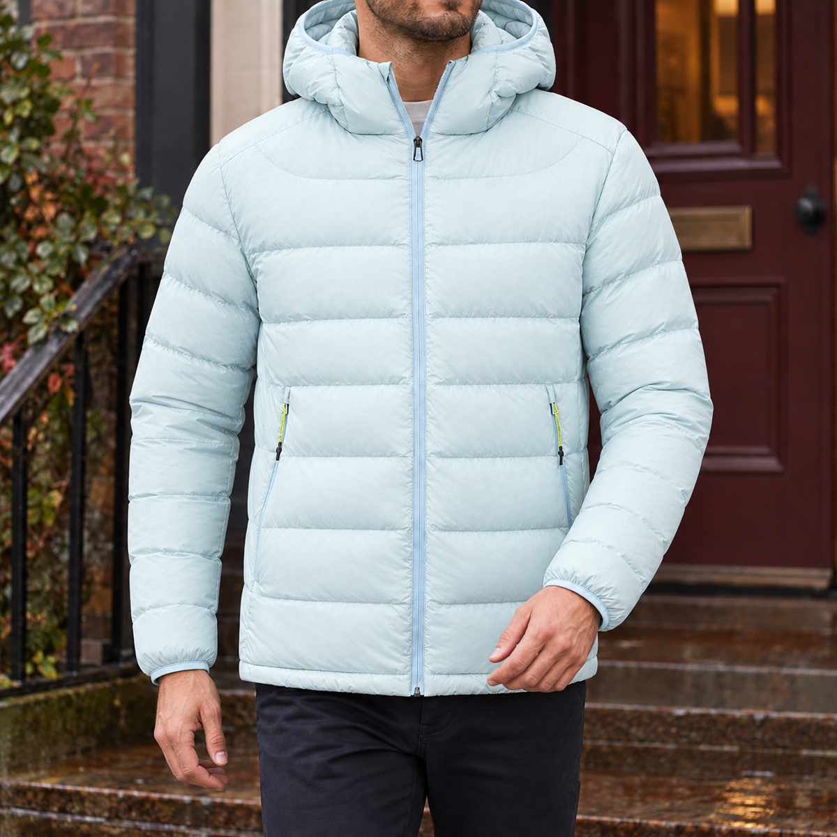 Damen Kapuzenjacke mit Steppnähten – Regular Fit
