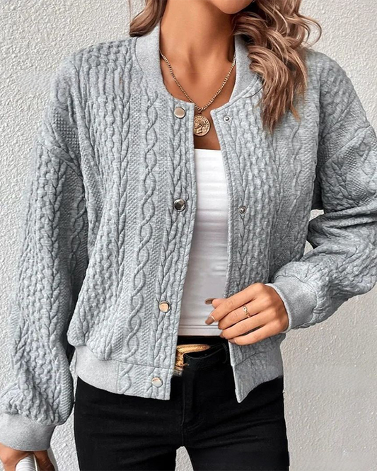 Damen Cardigan mit Strukturmuster – Slim Fit