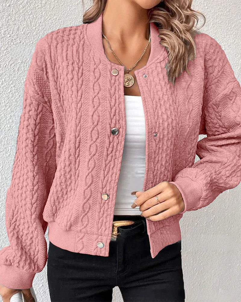 Damen Cardigan mit Strukturmuster – Slim Fit