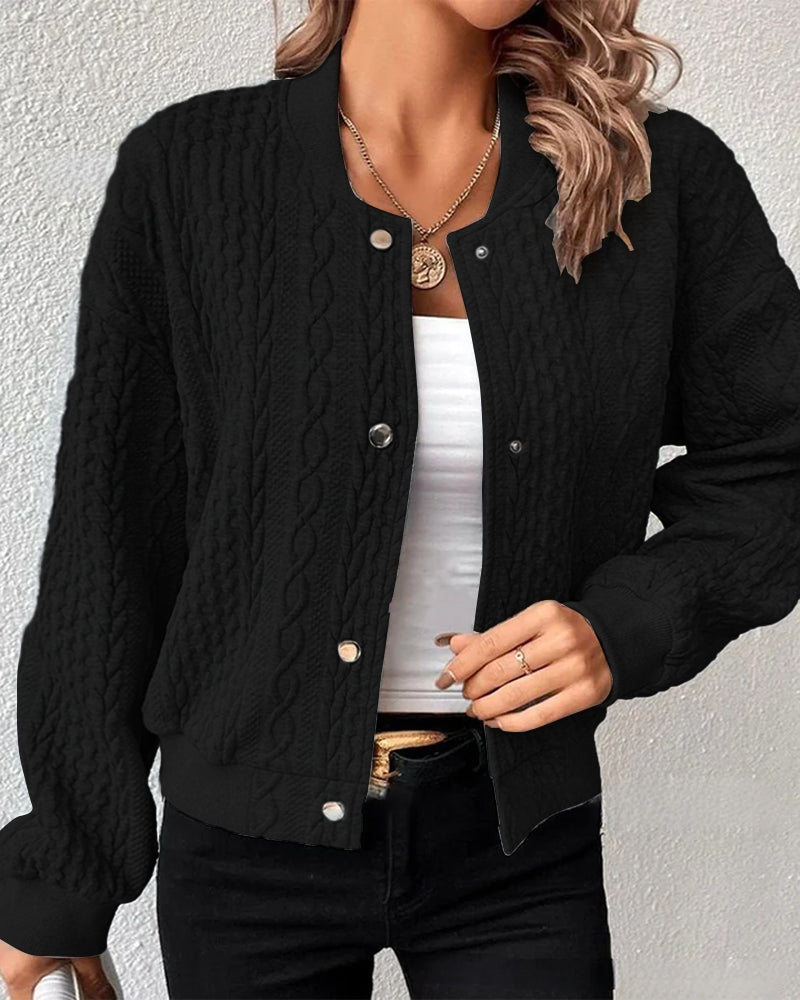 Damen Cardigan mit Strukturmuster – Slim Fit