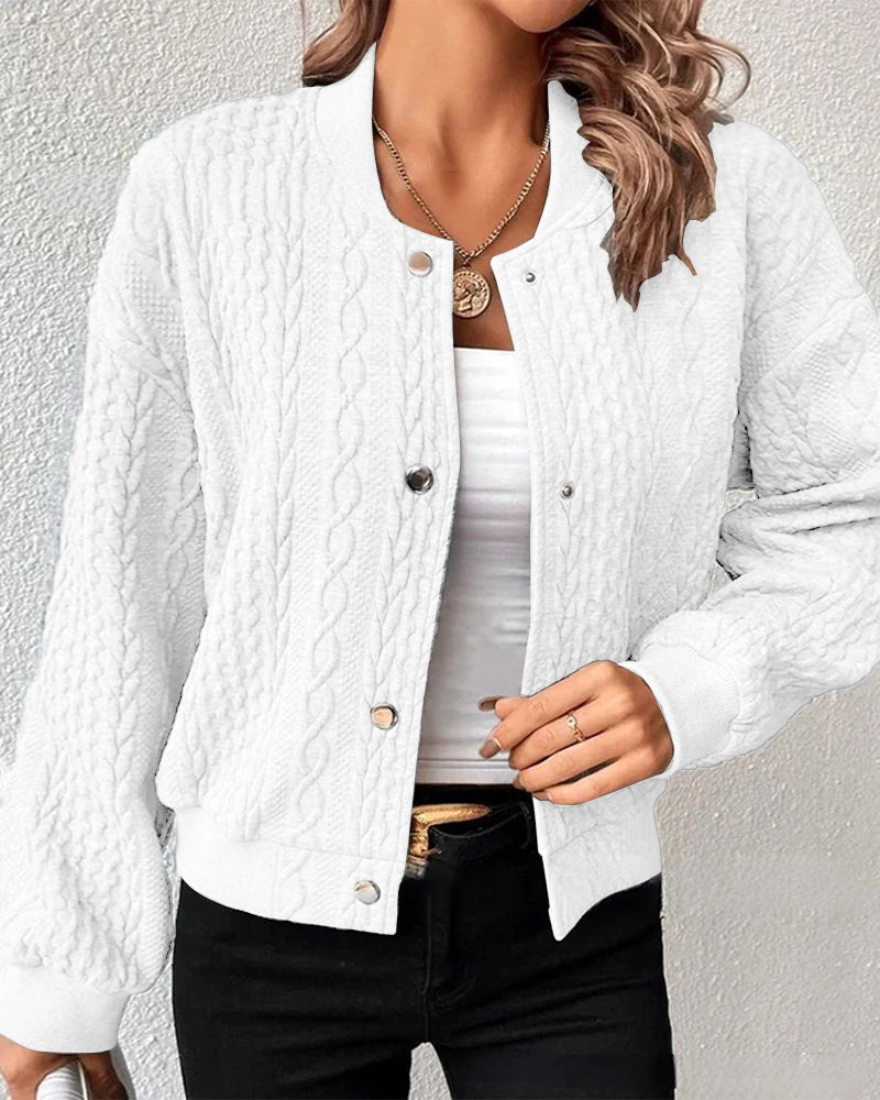 Damen Cardigan mit Strukturmuster – Slim Fit