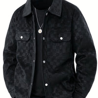 Mavrick Karierte Wildlederjacke