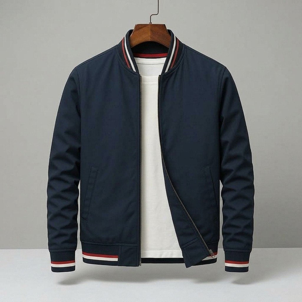 Jacke Herren Regular Fit Stehkragen Freizeit