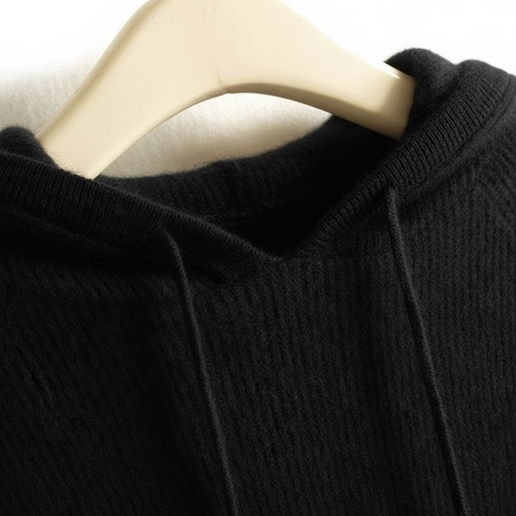 Damen Hoodie mit Rippbund