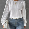 Damen Bluse Regular Fit mit Lanternärmeln Freizeit Sommer