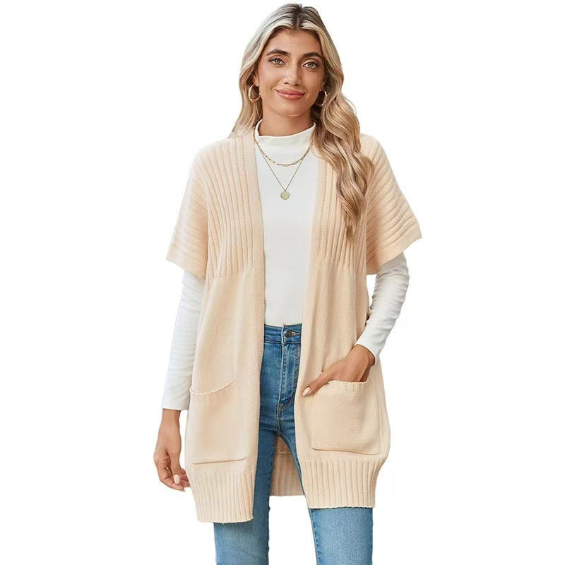Damen Cardigan offener Schnitt – Relaxed Fit, Casual