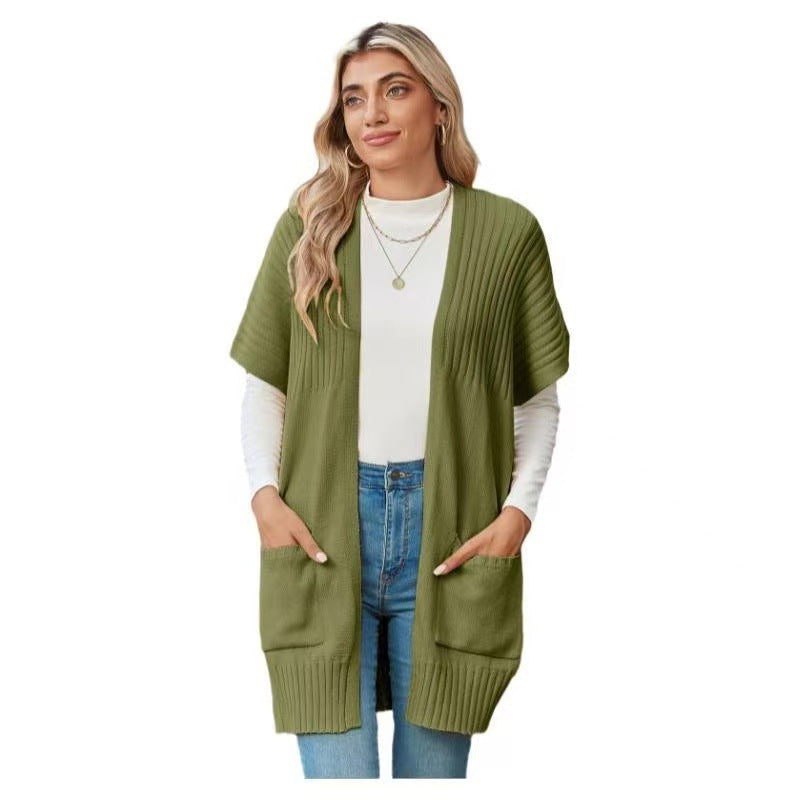 Damen Cardigan offener Schnitt – Relaxed Fit, Casual