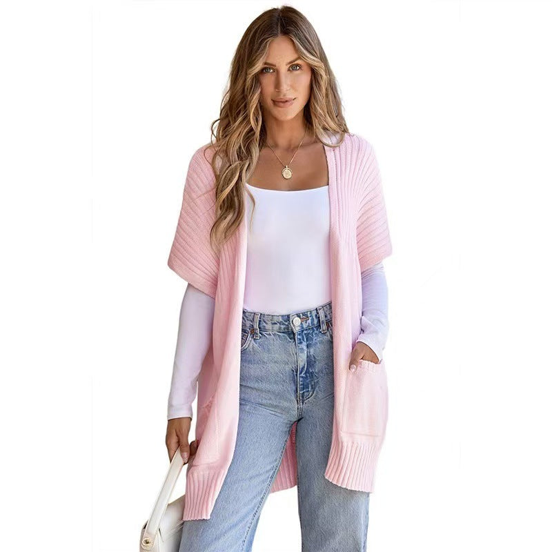 Damen Cardigan offener Schnitt – Relaxed Fit, Casual