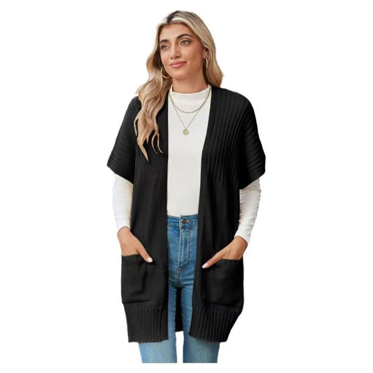 Damen Cardigan offener Schnitt – Relaxed Fit, Casual