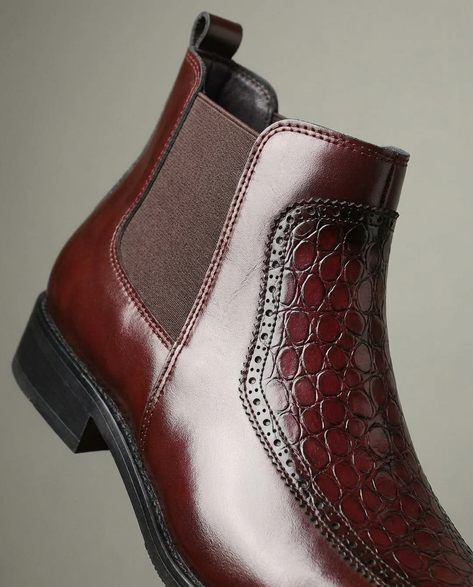 Herren Chelsea Boots in polierter Optik