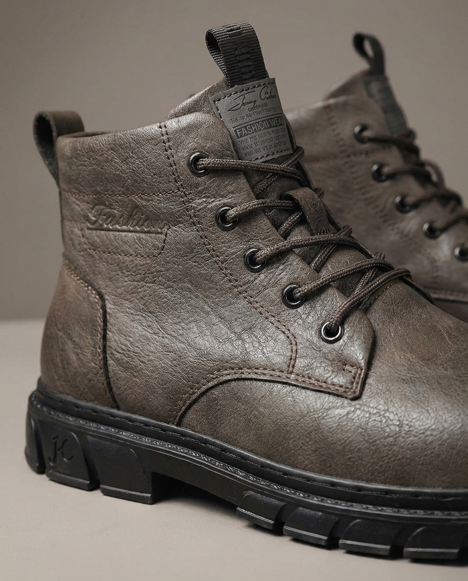 Herren Schnürstiefel mit Profilsohle