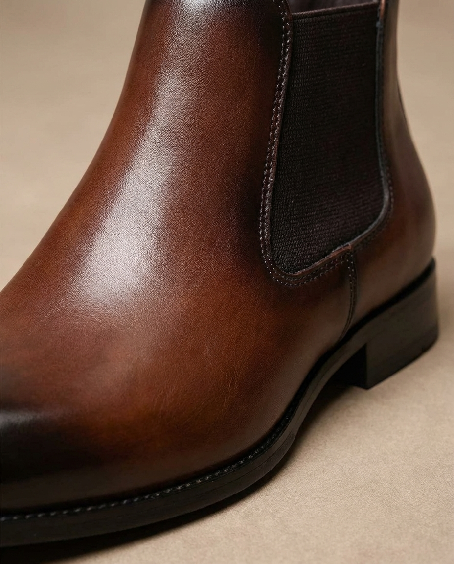 Herren Chelsea Boots mit robuster Profilsohle