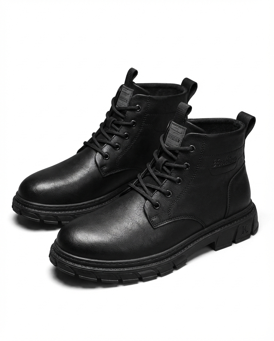 Herren Schnürstiefel mit Profilsohle